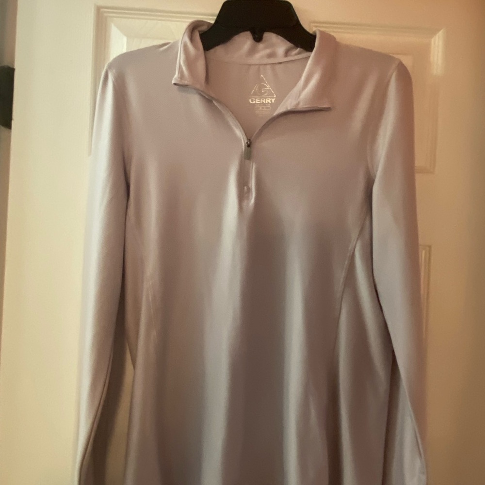Gerry Weber Lavender Fitted Polo Long Sleeve Top
